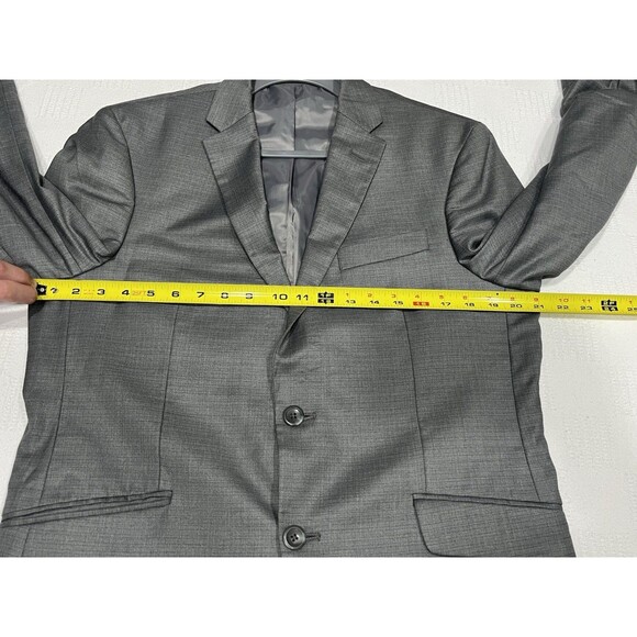 Kenneth Cole Reaction, Men's Blazer Sport Coat Size 40R, Dark Gray Techni-Cole - Picture 8 of 13